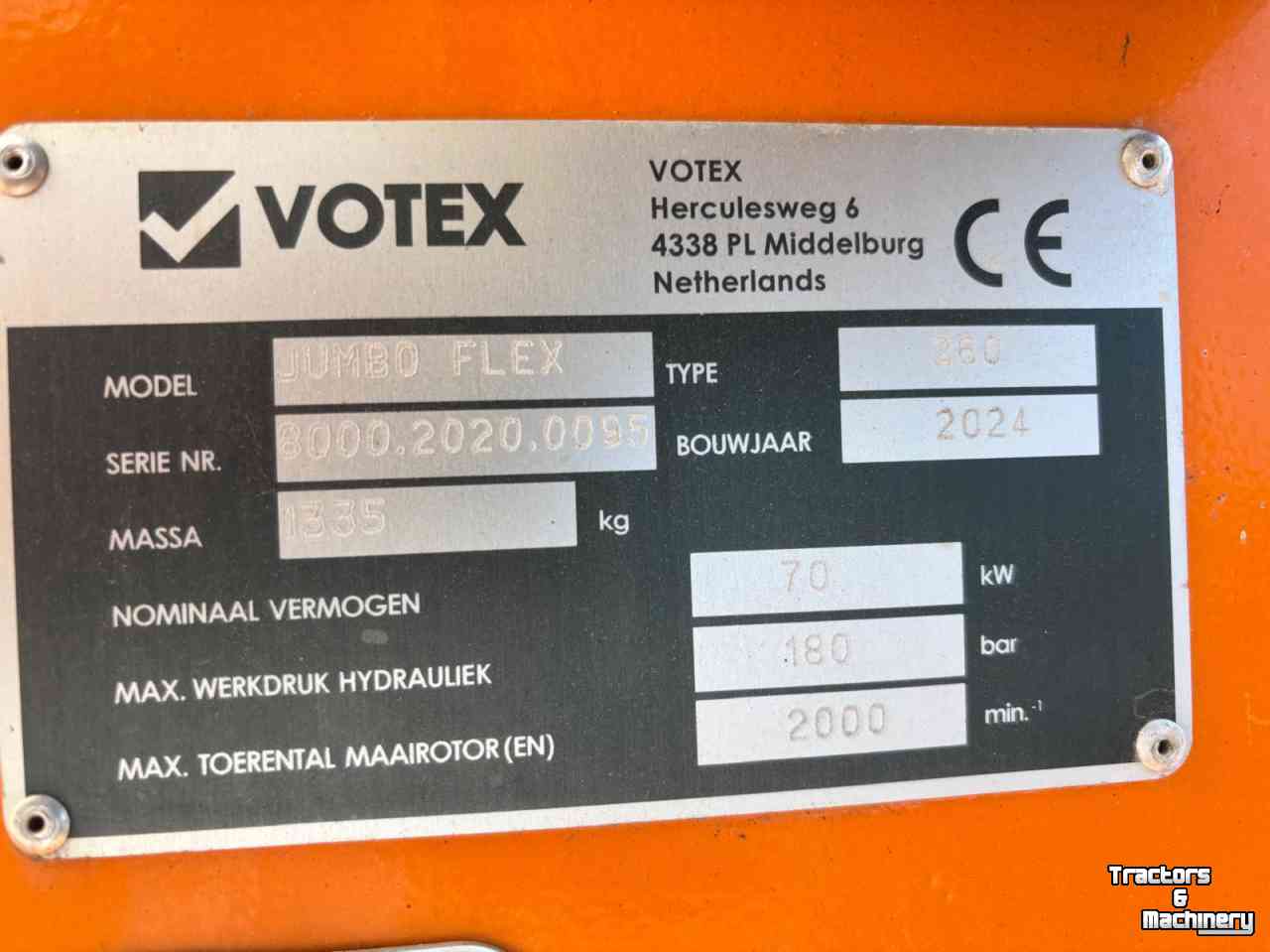 Rotobroyeur Votex Votex Jumbo Flex 260 (8000.2020.0095)