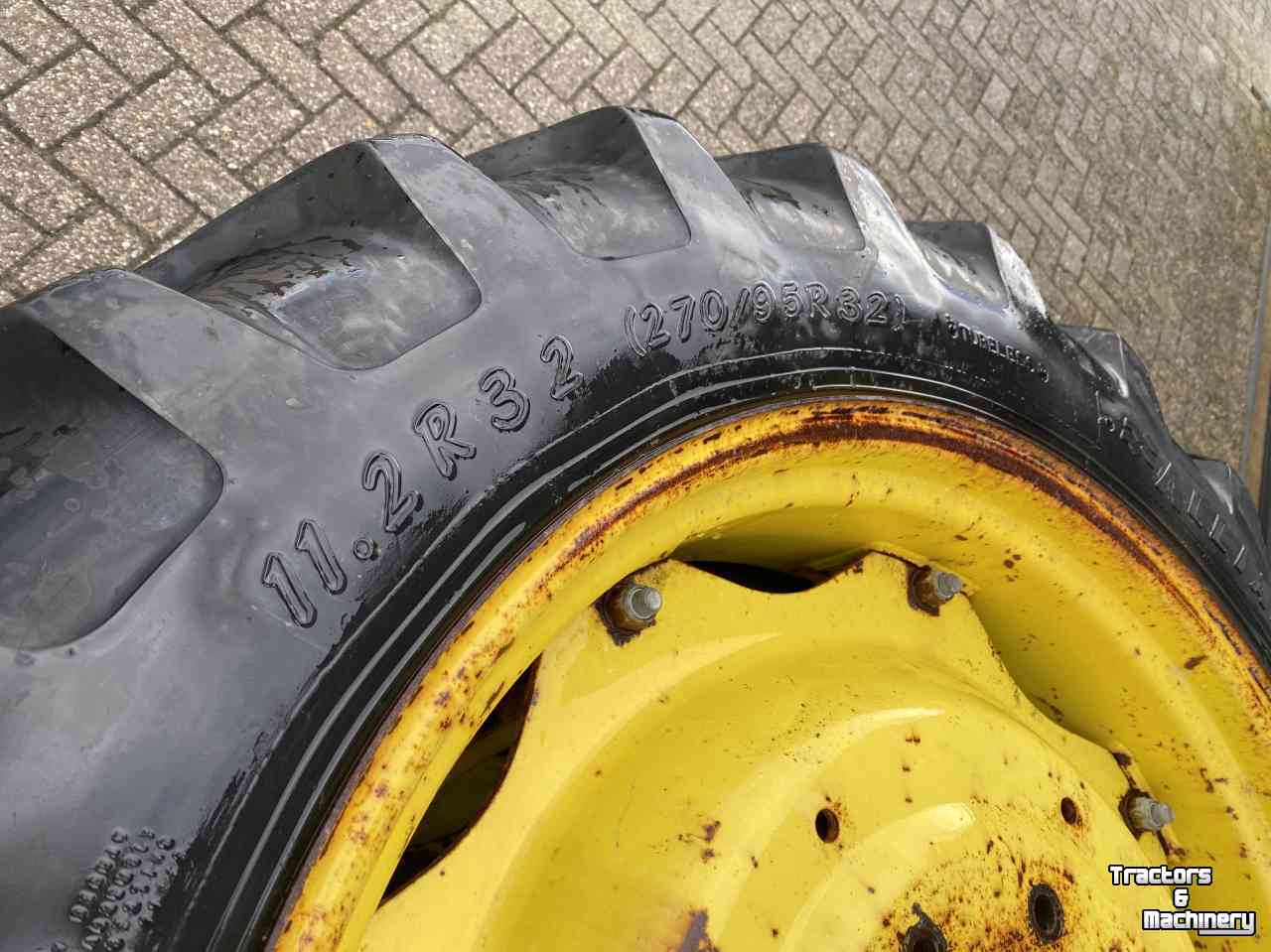 Roues, Pneus, Jantes, Barillets Jumelage Alliance 11.2R32 en 12.4R46 op velg
