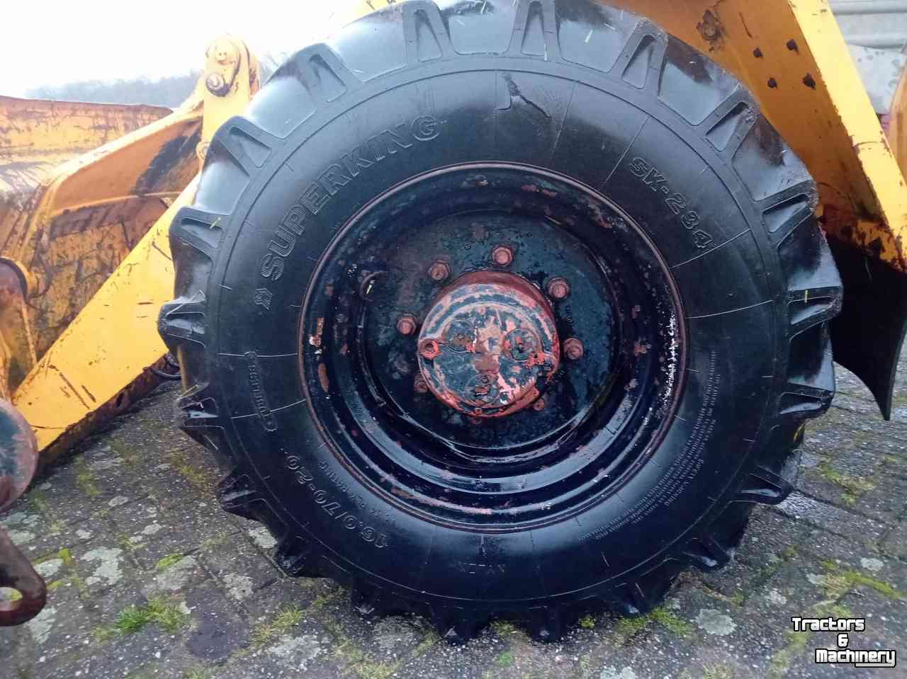 Chargeuse sur pneus Liebherr L508 L 508 Shovel met grondbak en palletvork