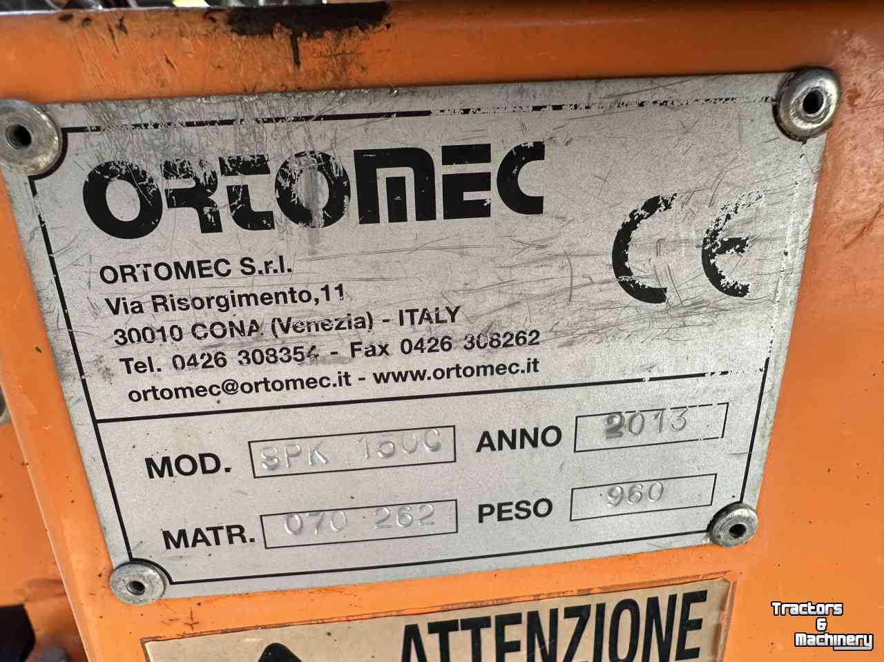Autres matériel de récolte et accessoires Ortomec SPK1500 oogstmachine voor bladgroenten