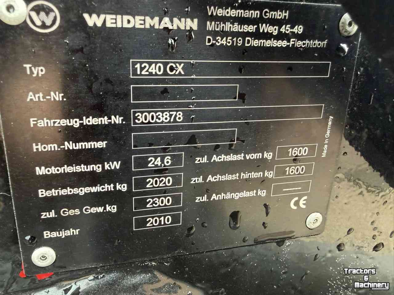 Chargeuse sur pneus Weidemann 1240CX Shovel Loader