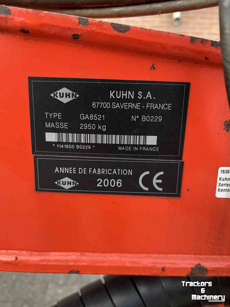 Andaineur Kuhn GA 8521 zwadhark zwiller rugger rake weidebouwmachines