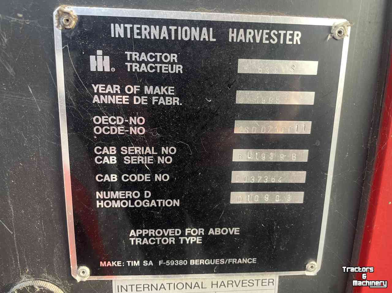 Tracteur International 633