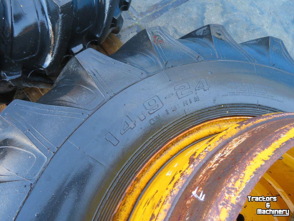 Roues, Pneus, Jantes, Barillets Jumelage Danubiana 2xDUBBELLUCHT 14.9-24 DANUBIANA JCB 70%