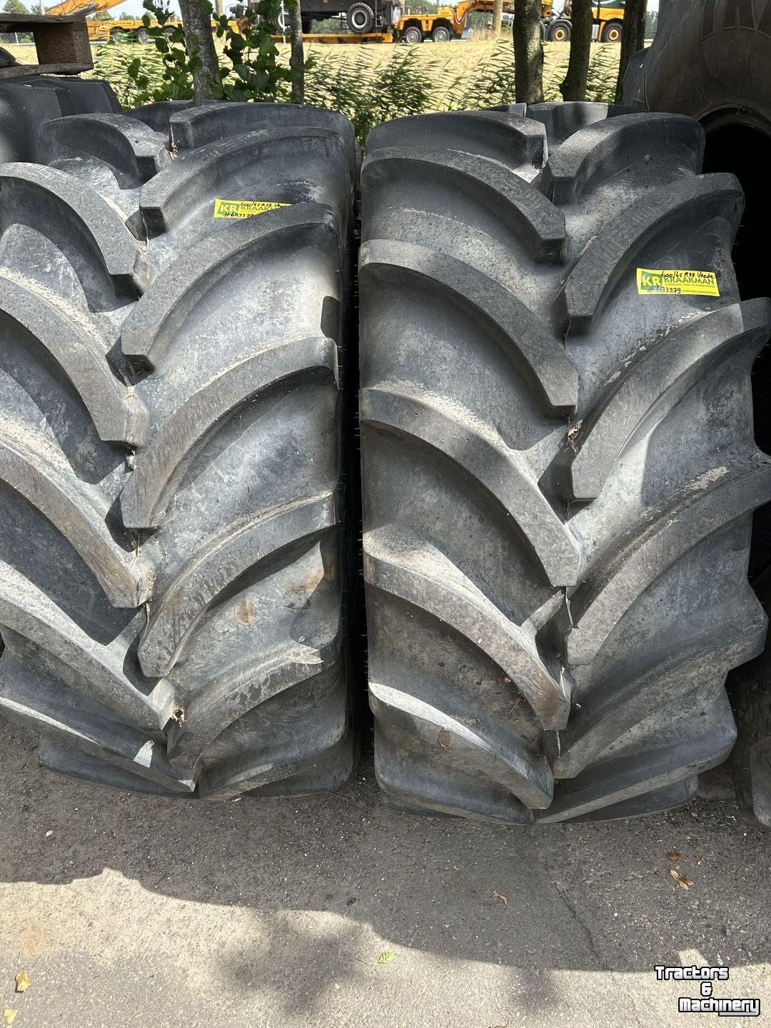 Roues, Pneus, Jantes, Barillets Jumelage Vredestein 710/70R38 EN 600/65R28 wielen