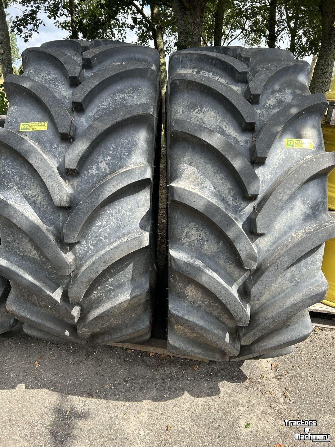 Roues, Pneus, Jantes, Barillets Jumelage Vredestein 710/70R38 EN 600/65R28 wielen