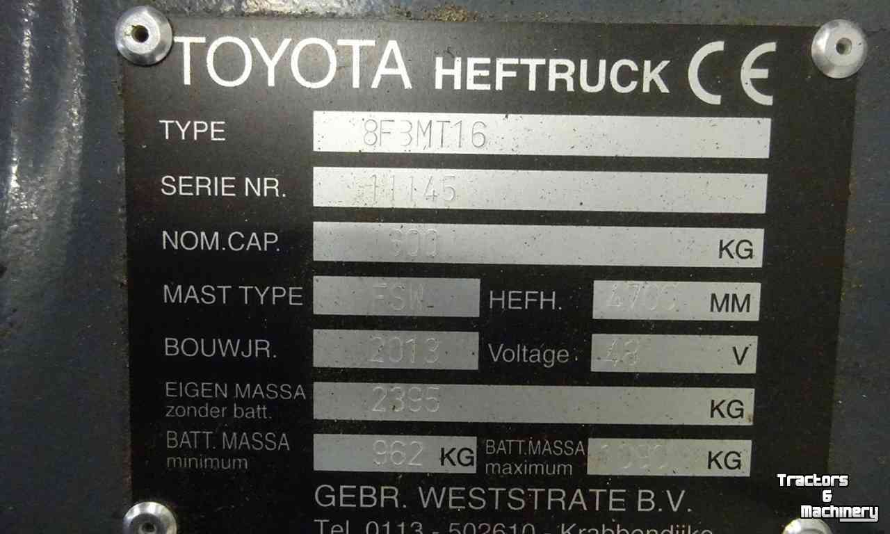 Chariot élévateur Toyota 8FBMT16 Premium Heftruck