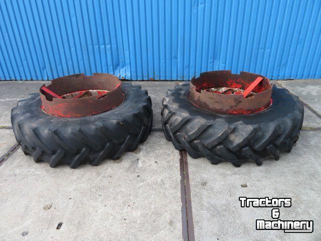 Roues, Pneus, Jantes, Barillets Jumelage Good Year DUBBELLUCHT 18.4 X 38 SPINDEL 30%