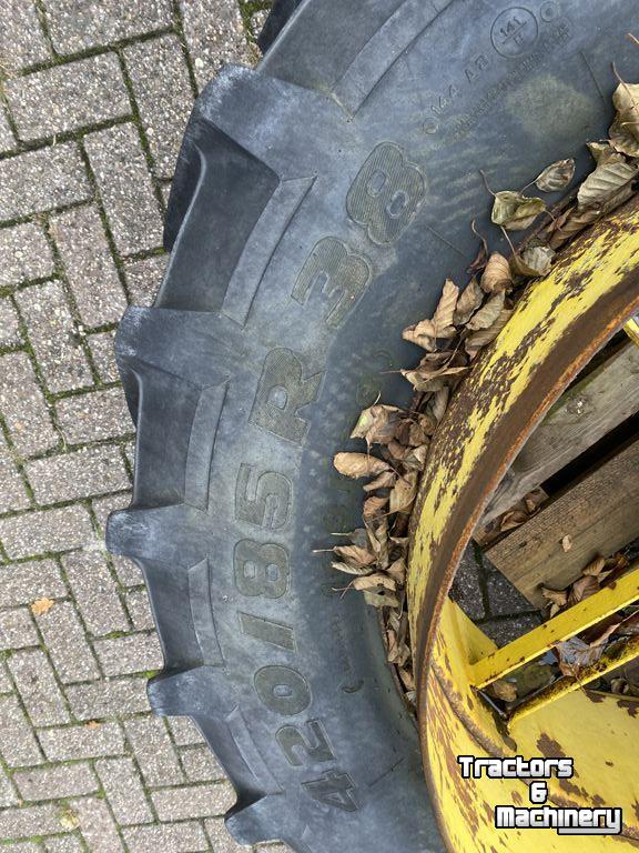 Roues, Pneus, Jantes, Barillets Jumelage John Deere Set dubbellucht 16,9R38 draaispindel