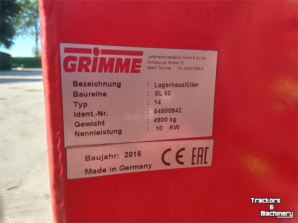 Convoyeur Grimme SL 80-14