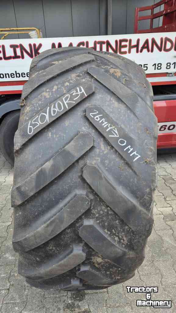 Roues, Pneus, Jantes, Barillets Jumelage Michelin IF650/60R34 Axiobib enkele band 26mm