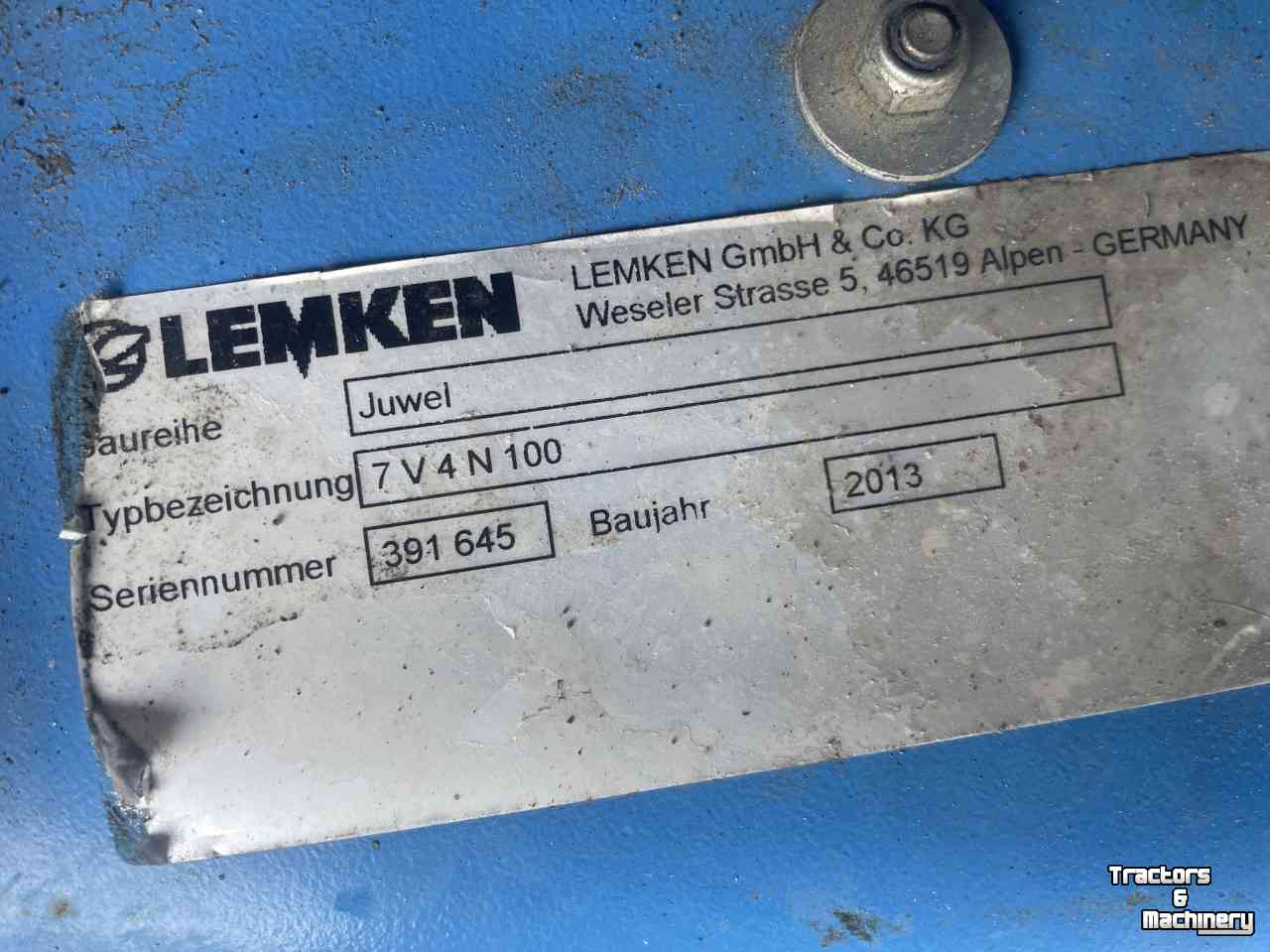 Charrues Lemken Juwel 7