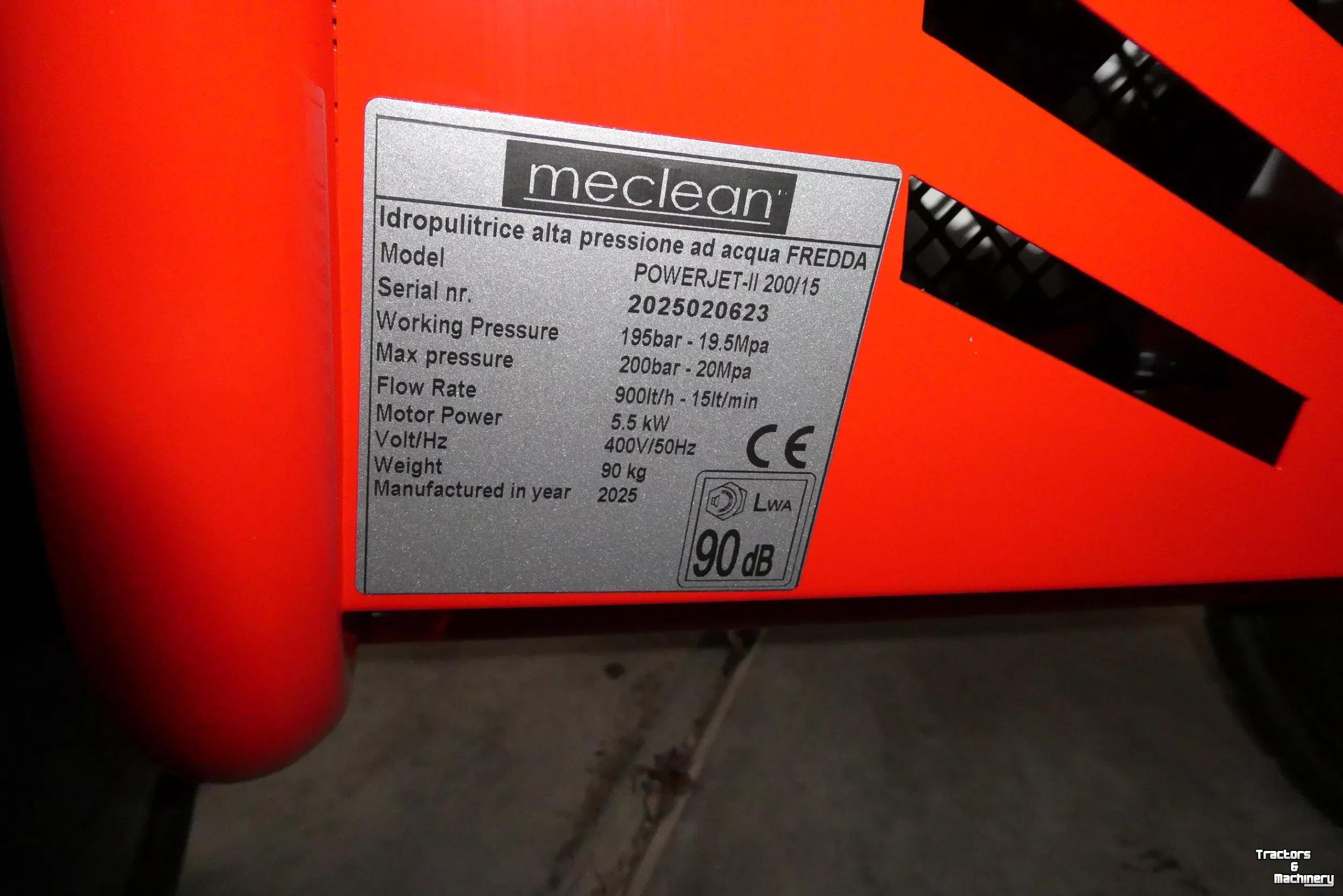 Nettoyeur à haute pression Chaud/Froid Meclean Powerjet-2 200/15 Hogedrukreiniger