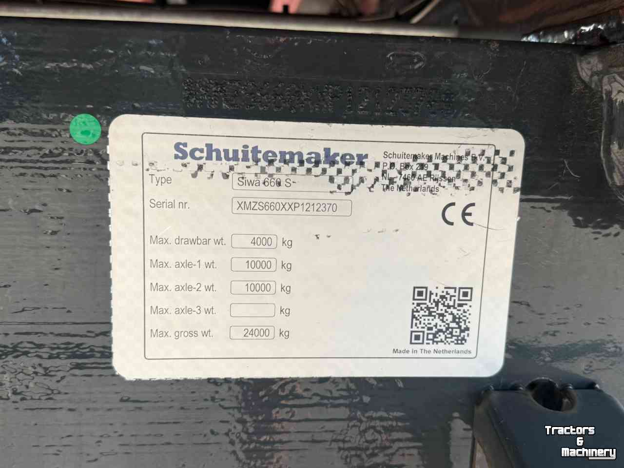 Benne d‘ensilage Schuitemaker Siwa 660 S Silage wagen NIEUW NIEUW