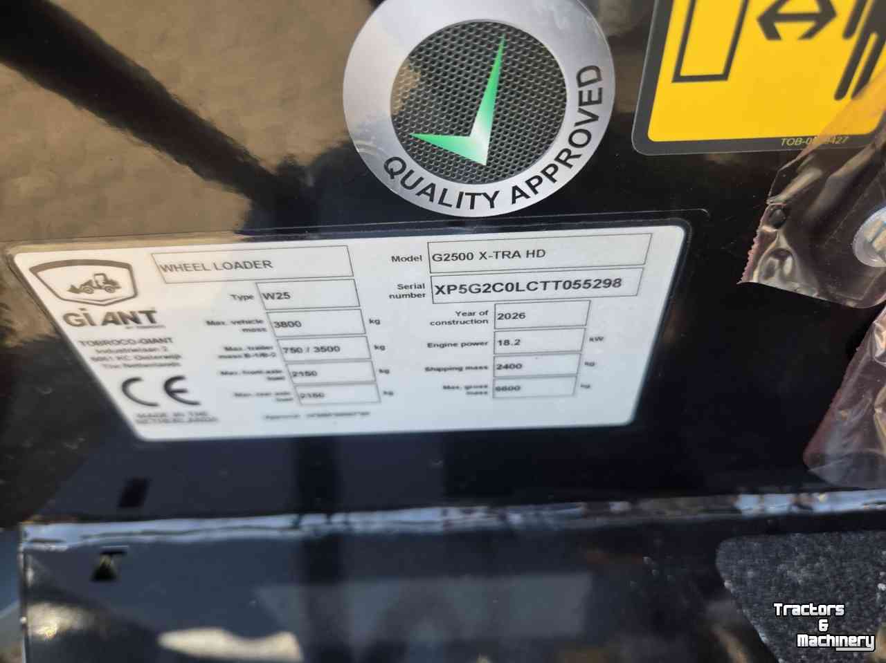 Chargeuse sur pneus Giant G2500 X-TRA HD -55298