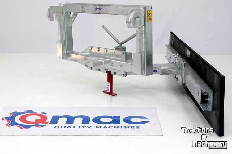 Rabot caoutchouc Qmac Modulo schuifbalk met rubbermat Merlo aanbouw
