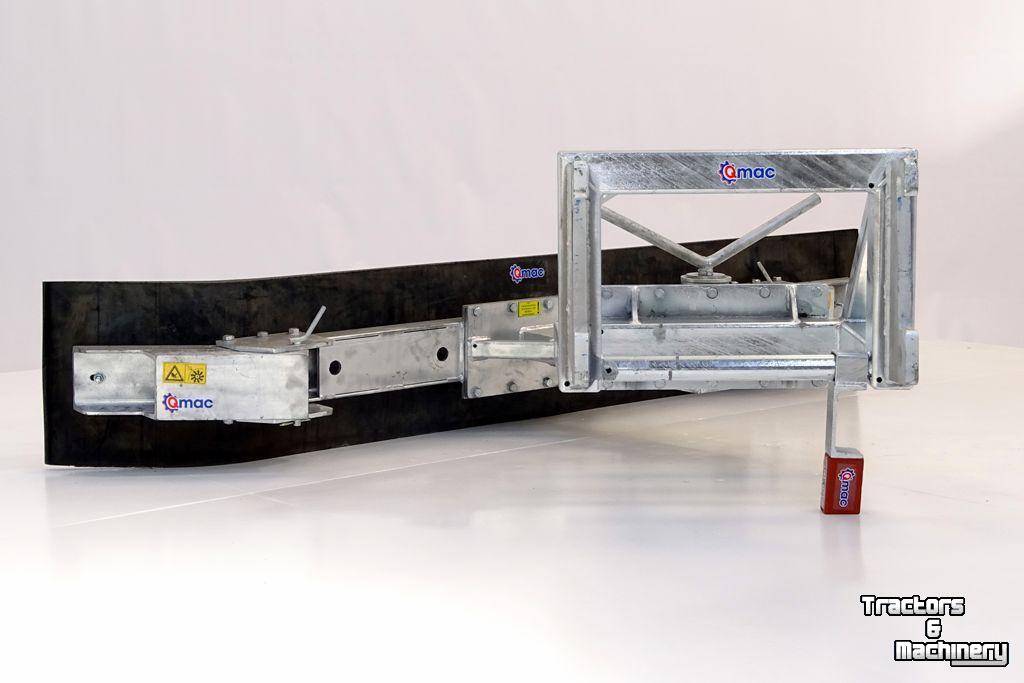 Rabot caoutchouc Qmac 180 MECH+HOEK MET GIANT AANSLUITING