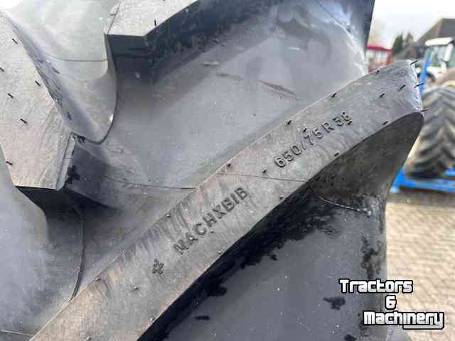 Roues, Pneus, Jantes, Barillets Jumelage Michelin 650/75 R38 MachXbib 1e montage