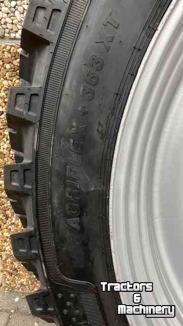 Roues, Pneus, Jantes, Barillets Jumelage Alliance set Alliance 270/95R54 Agriflex+ 363 XT VF op W10x54 verstelbaar met binnen plaat 280/335/10gaats