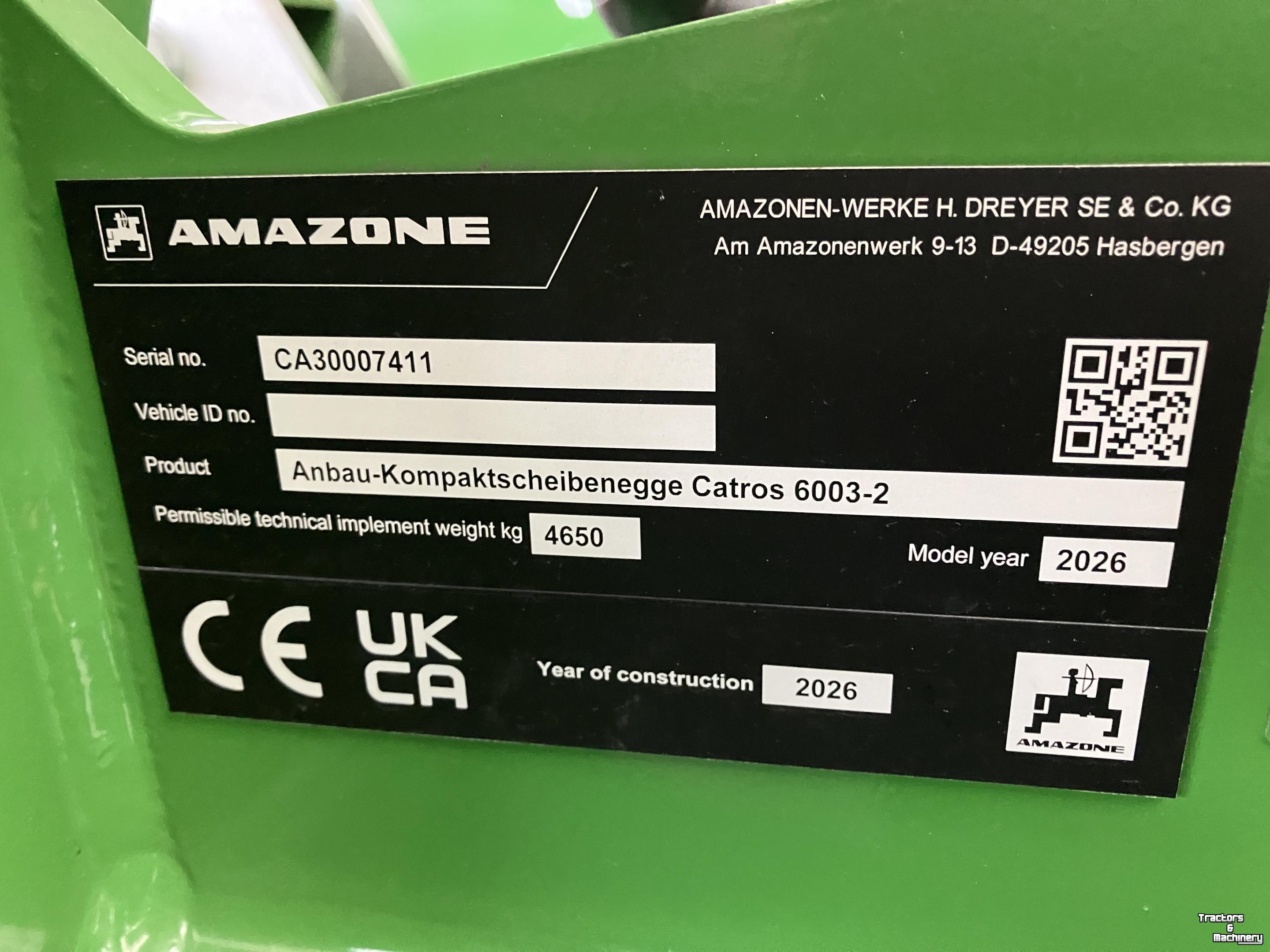 Déchaumeur à disques Amazone Catros+ 6003-2