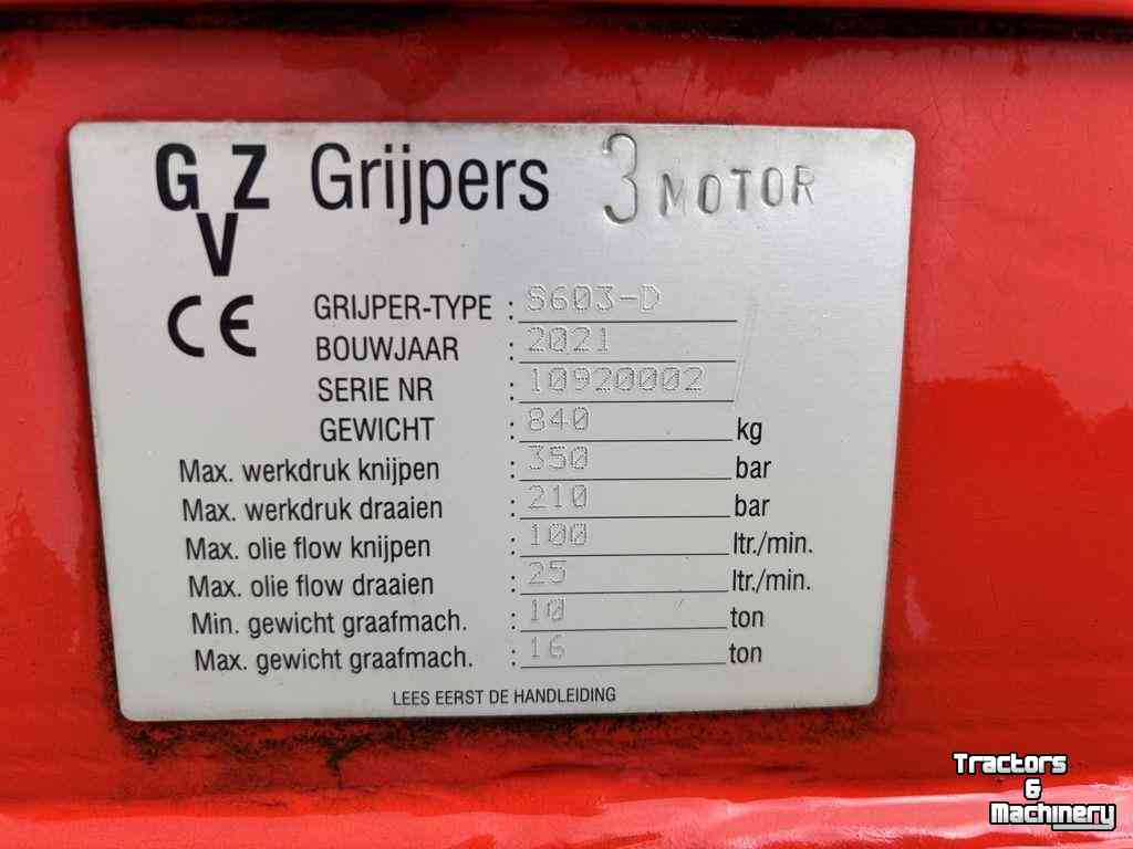 Grappins de tri et de démolition Zijtveld S603-D