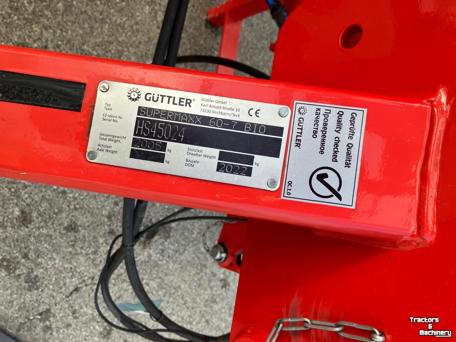 Cultivateur Güttler Super Maxx 60-7 Bio 
