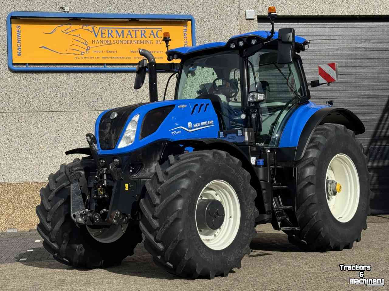 Tracteur New Holland T7.260PLMI vario Stage V Fronthef+PTO Lucht Hydr. rem GPS 56km