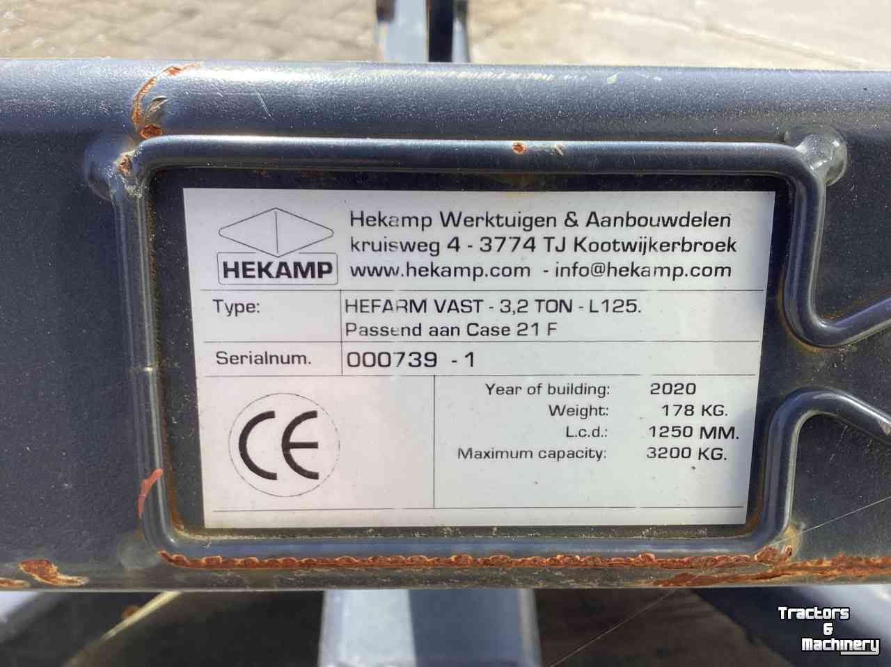 Mâts de rallonge godets Hekamp Verlenggiek, JIB-giek