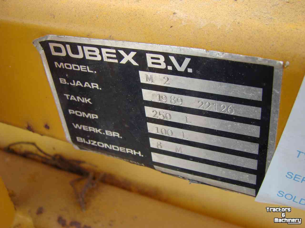 Pulvérisateur Dubex M2