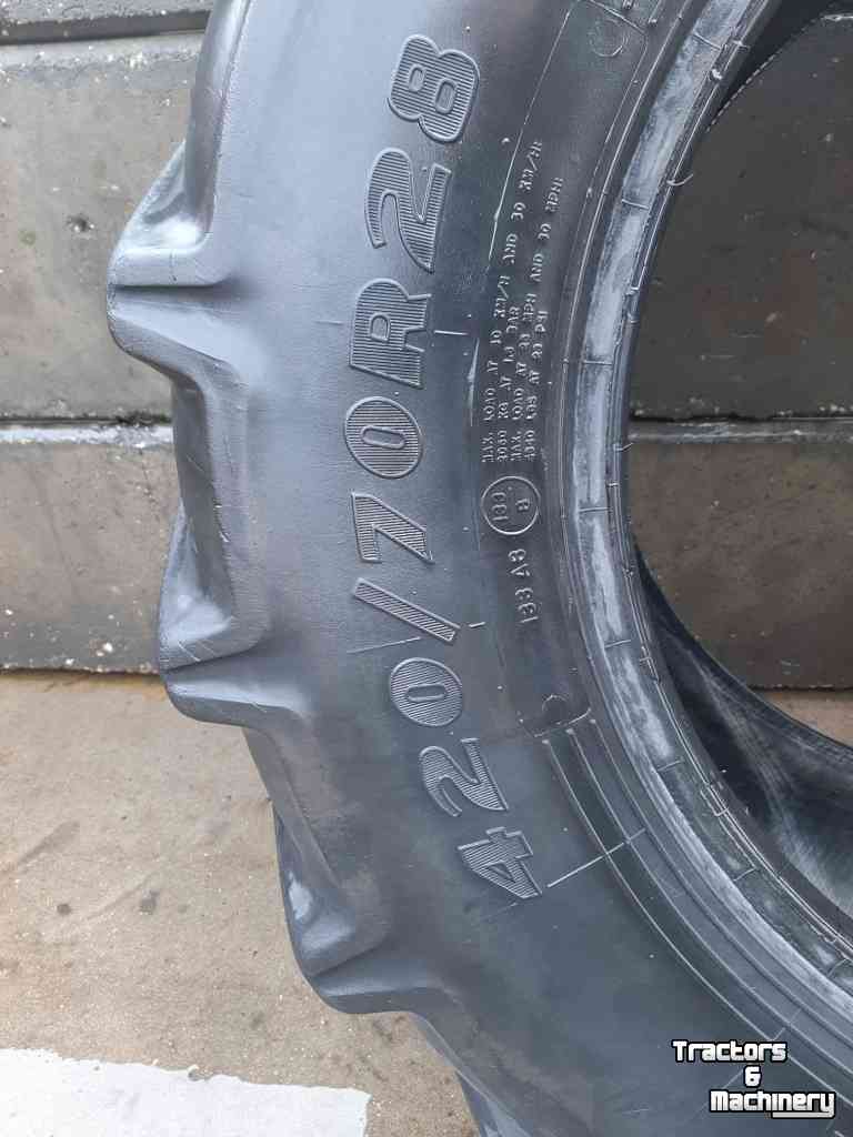Roues, Pneus, Jantes, Barillets Jumelage Good Year 420/70xR28  42070r28  band