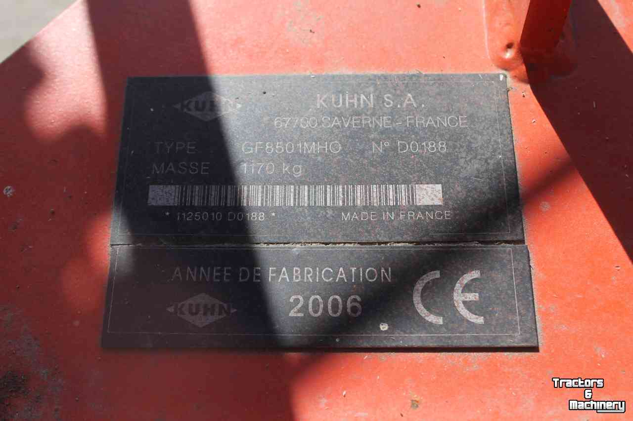 Faneur Kuhn GF8501MHO cirkelschudder 8-elements schudmachine