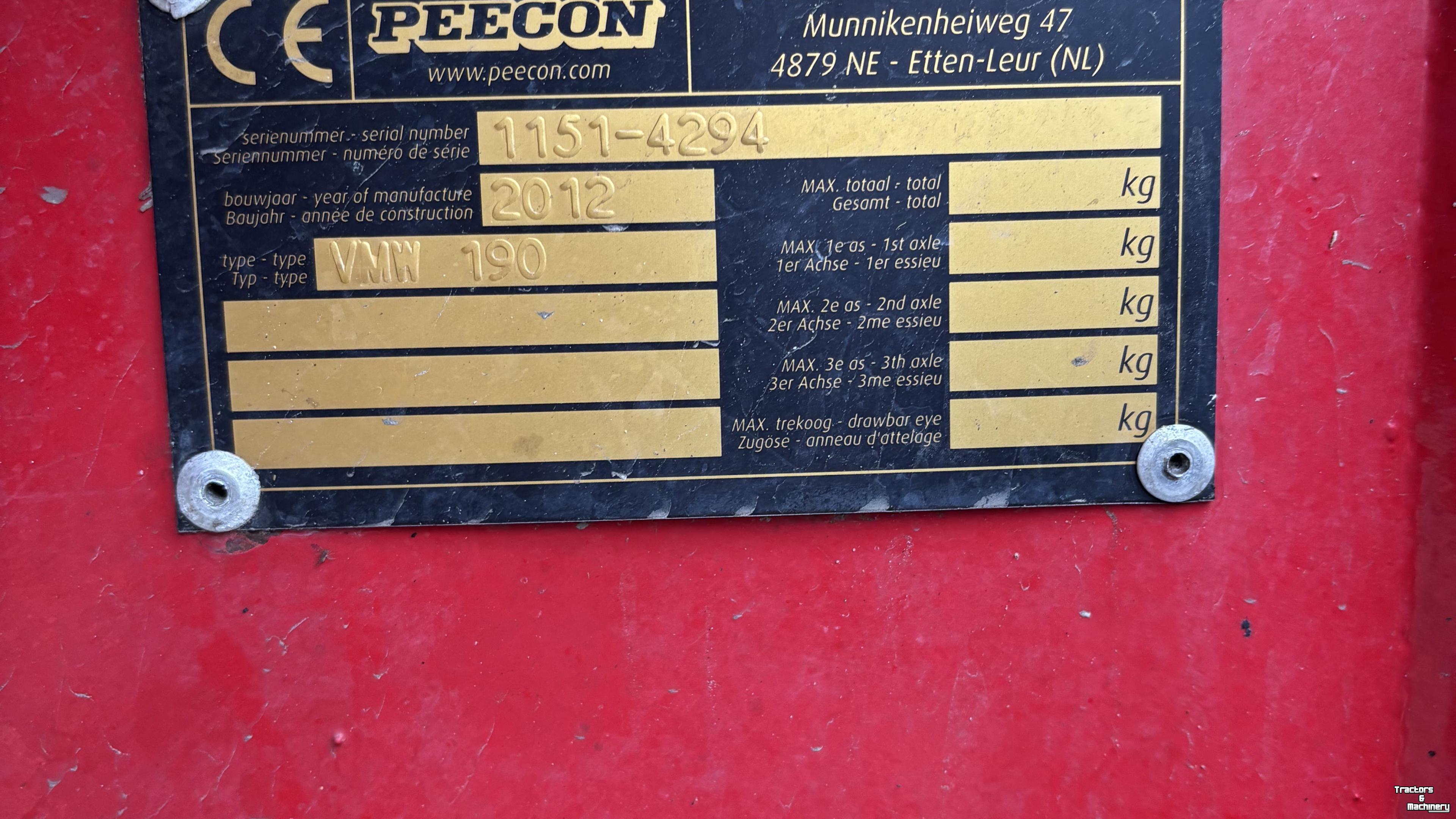 Mélangeuse Peecon Peecon AIRMIX 19 M3
