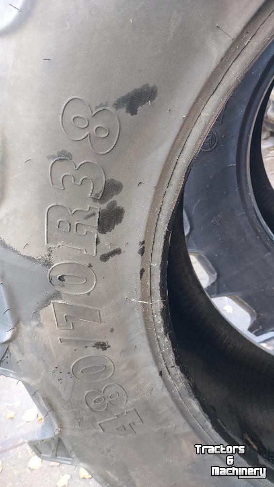 Roues, Pneus, Jantes, Barillets Jumelage BKT 480/70R38