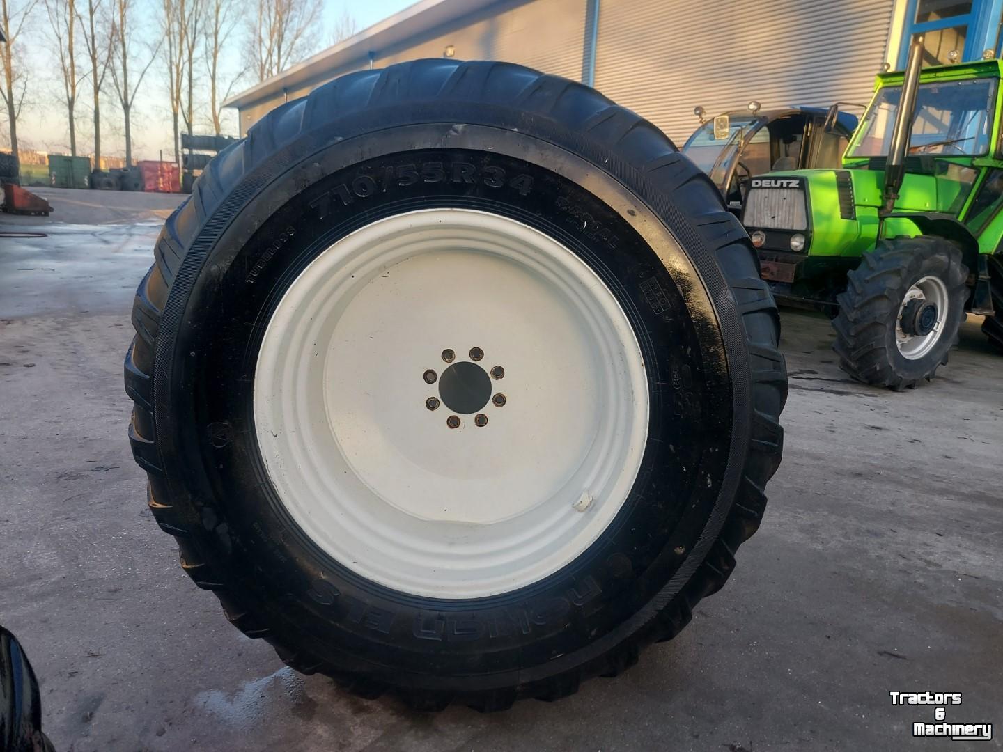 Roues, Pneus, Jantes, Barillets Jumelage Nokian SET GAZONBANDEN MET VELGEN