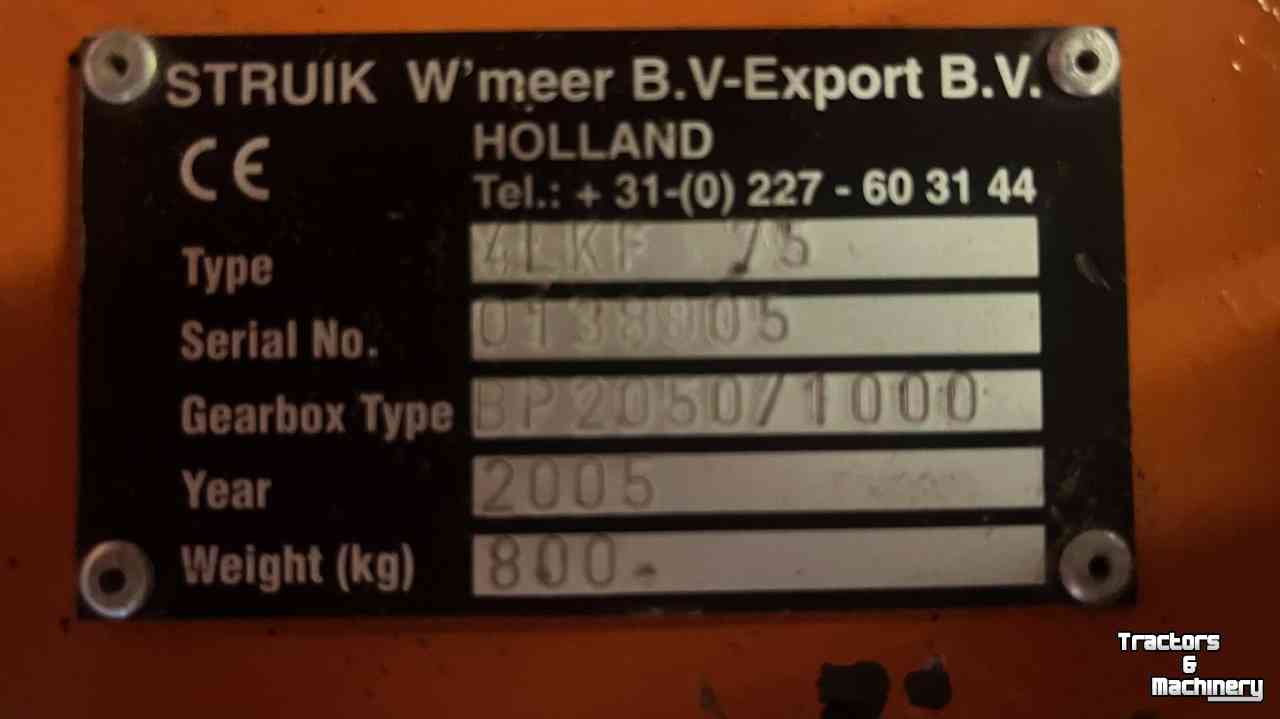 Broyeur de fanes Struik 4LKF 75 loofklapper