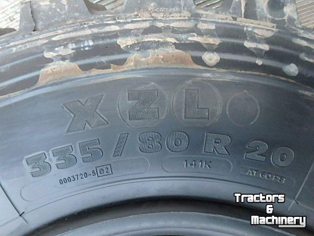 Roues, Pneus, Jantes, Barillets Jumelage  335/80R20 8 gaats velg