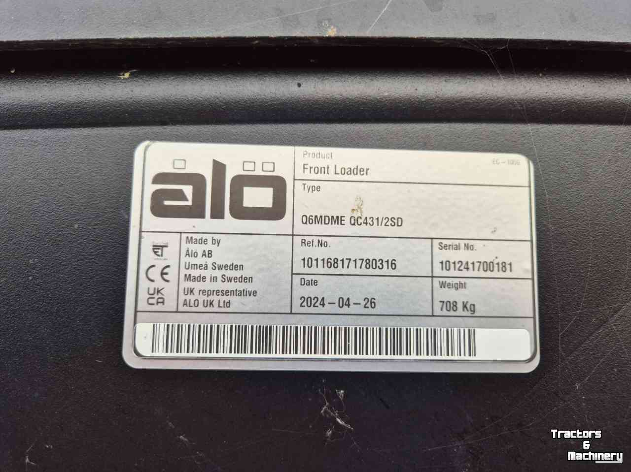 Chargeur frontal Quicke Q6M voorlader, 1 jaar gebruikt