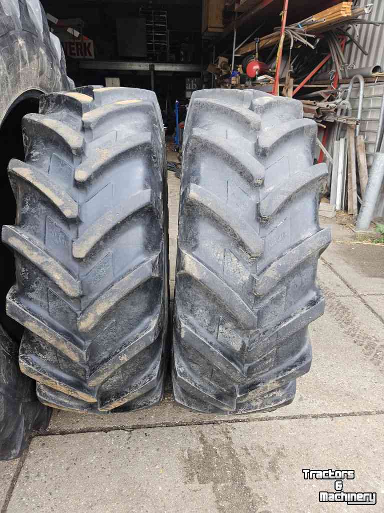 Roues, Pneus, Jantes, Barillets Jumelage Michelin 20.8R38 en 16.9R28 Agribib. 35 mm