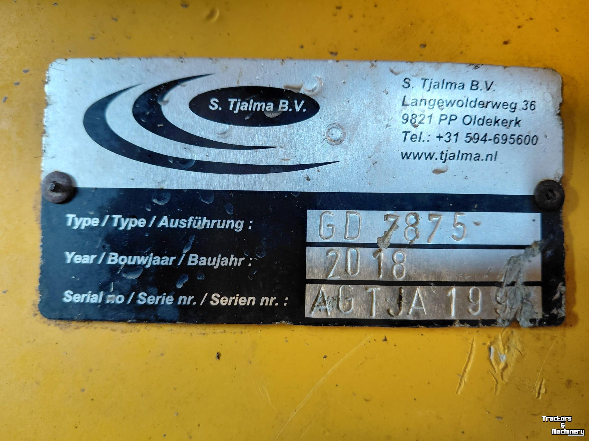 Injecteur de prairie Tjalma Tjalma GD7875 Zodebemester