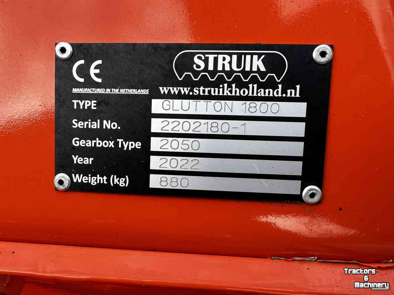 Rotobroyeur Struik Glutton 1800