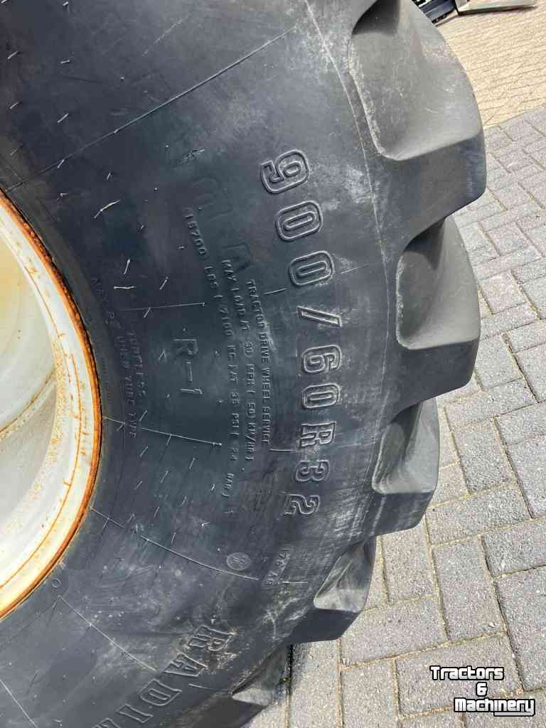 Roues, Pneus, Jantes, Barillets Jumelage Firestone Set ALL TRACTION 23 Nok 40mm  900/60R32 compleet op Velg aansluiting 280/335/10gaats