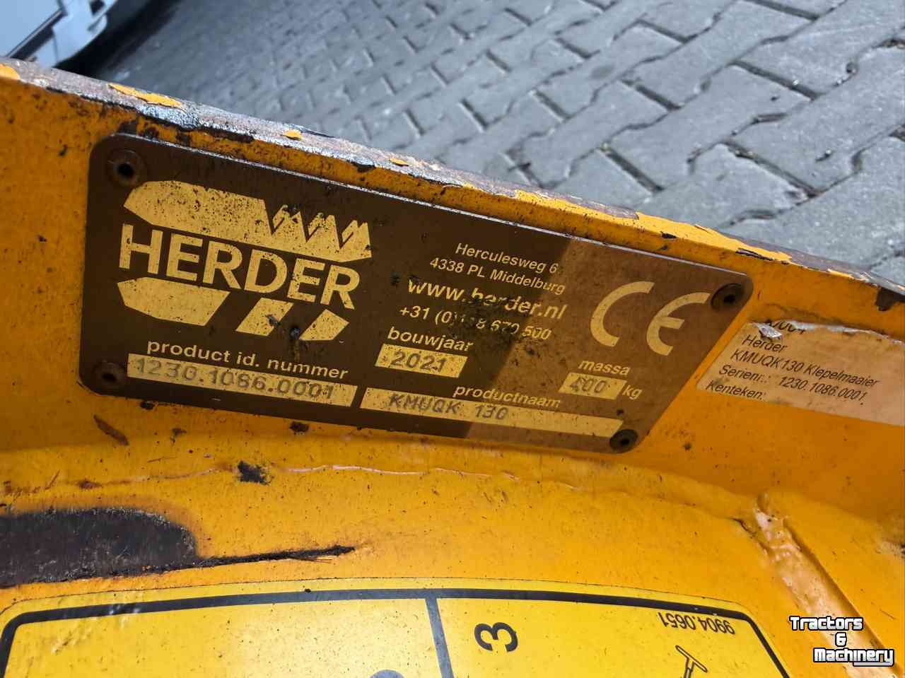 Rotobroyeur Herder KMUQ 130 vijzelbak klepelmaaier