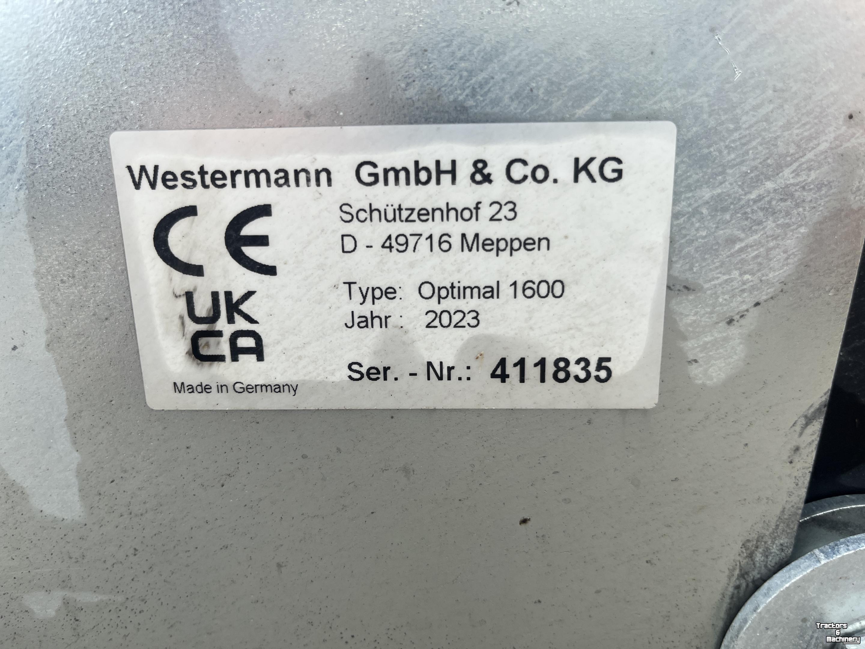 Balayeur West ermann Optimal 1600