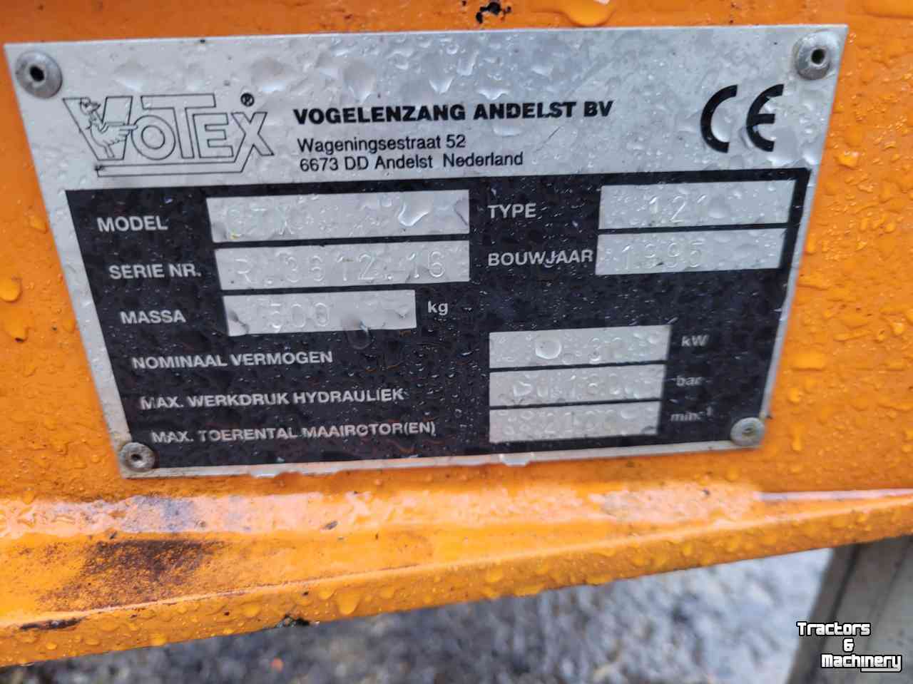 Rotobroyeur Votex klepelmaaier GTX121