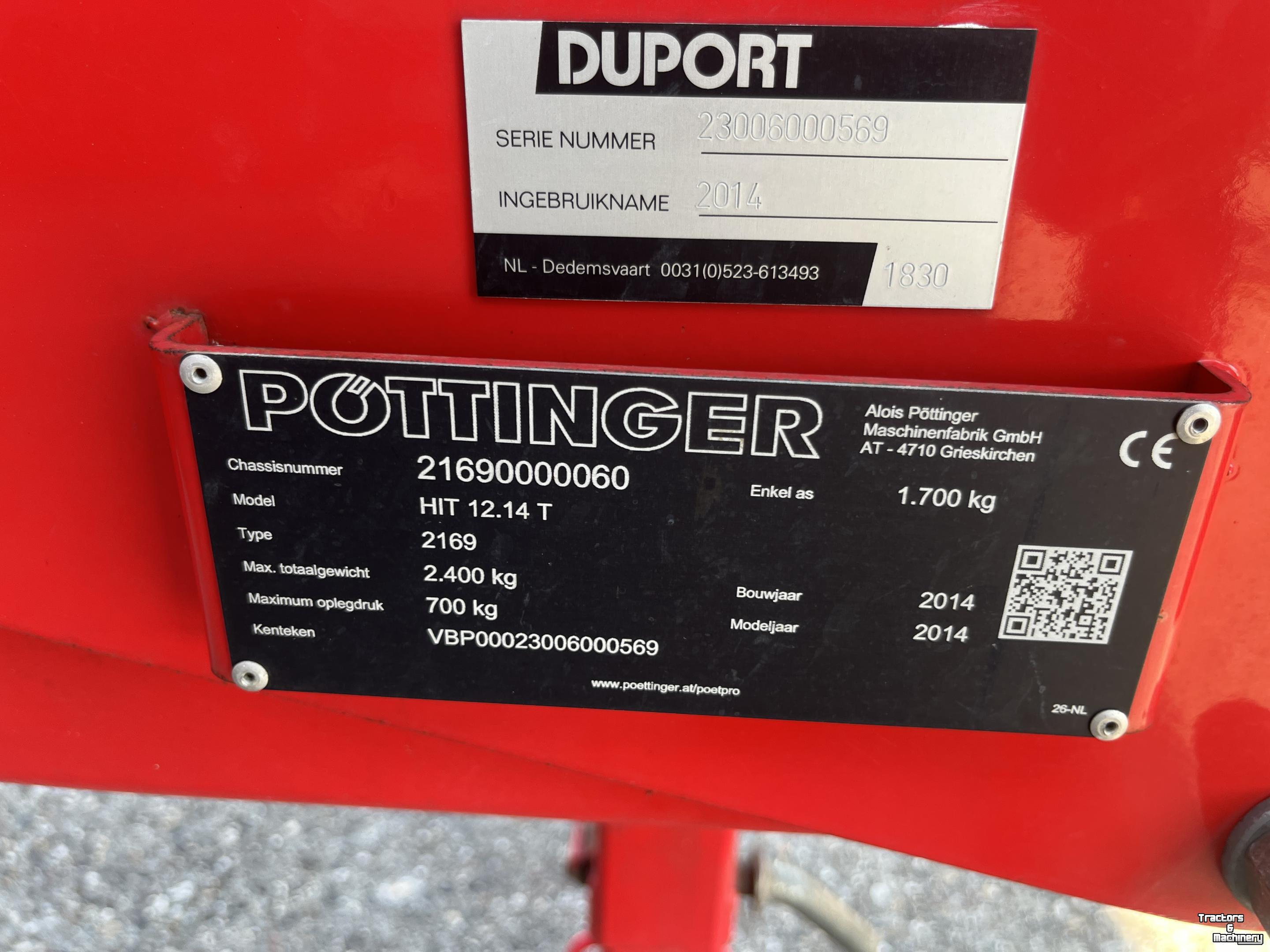 Faneur Pottinger HIT 12,14 T
