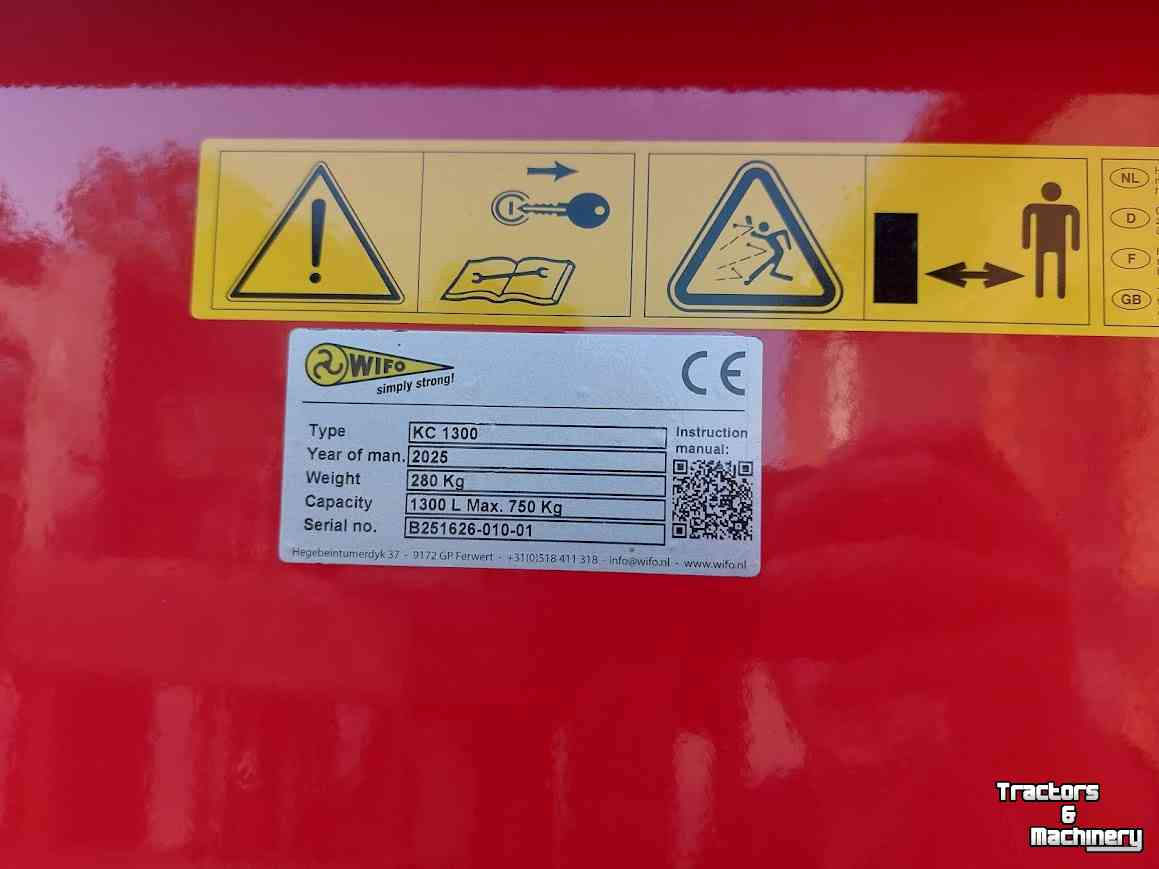 Autres matériel de convoyage et accessoires  Wifo KC1300 Kantelcontainer Nieuw