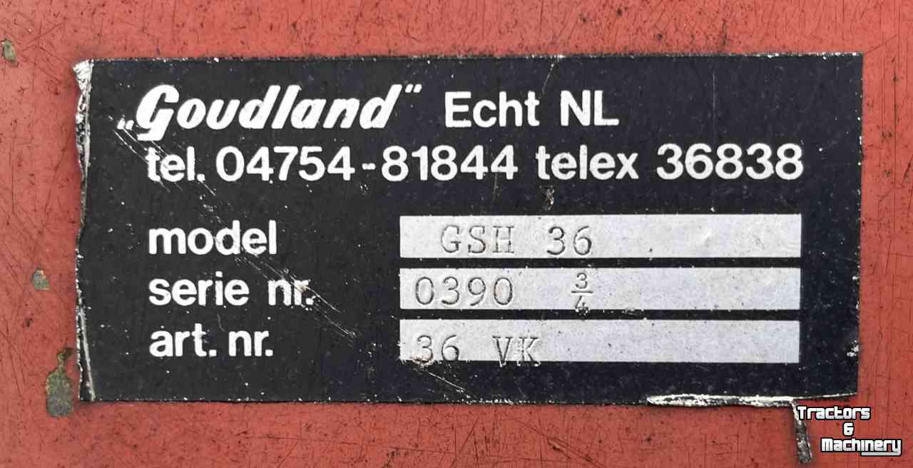 Déchaumeur à disques Goudland GSH 36 Schijveneg grondbewerking.