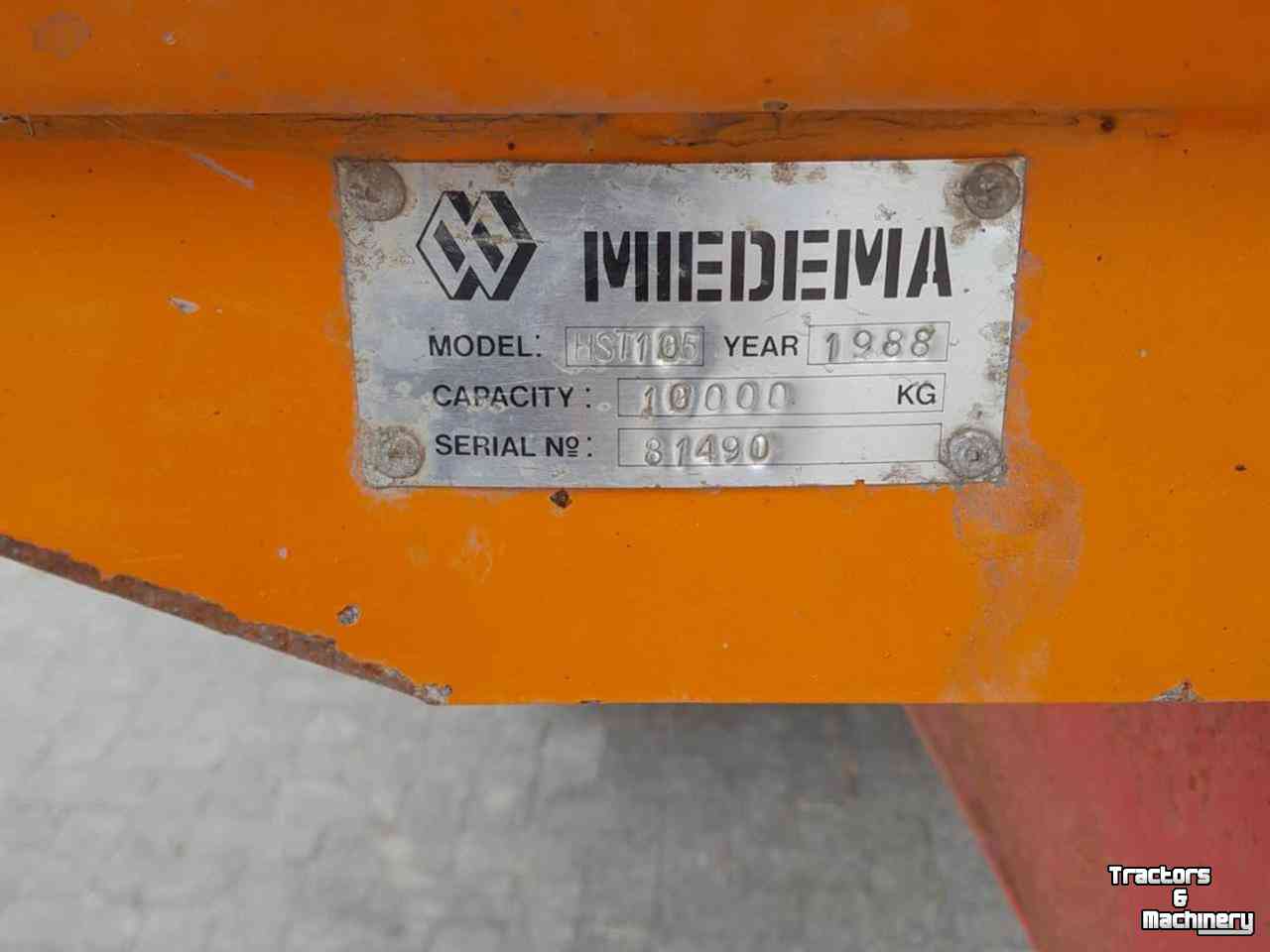 Benne agricole Miedema HST105