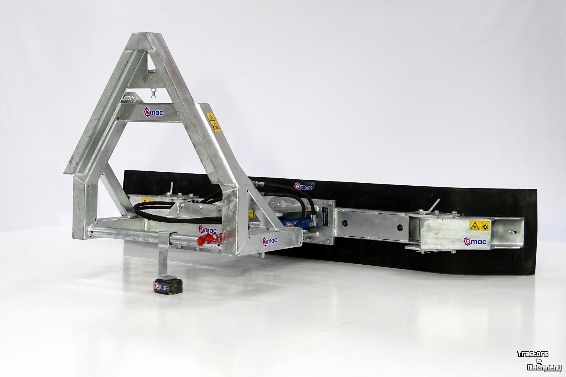 Rabot caoutchouc Qmac Rubberschuif met hydraulische schuinverstelling