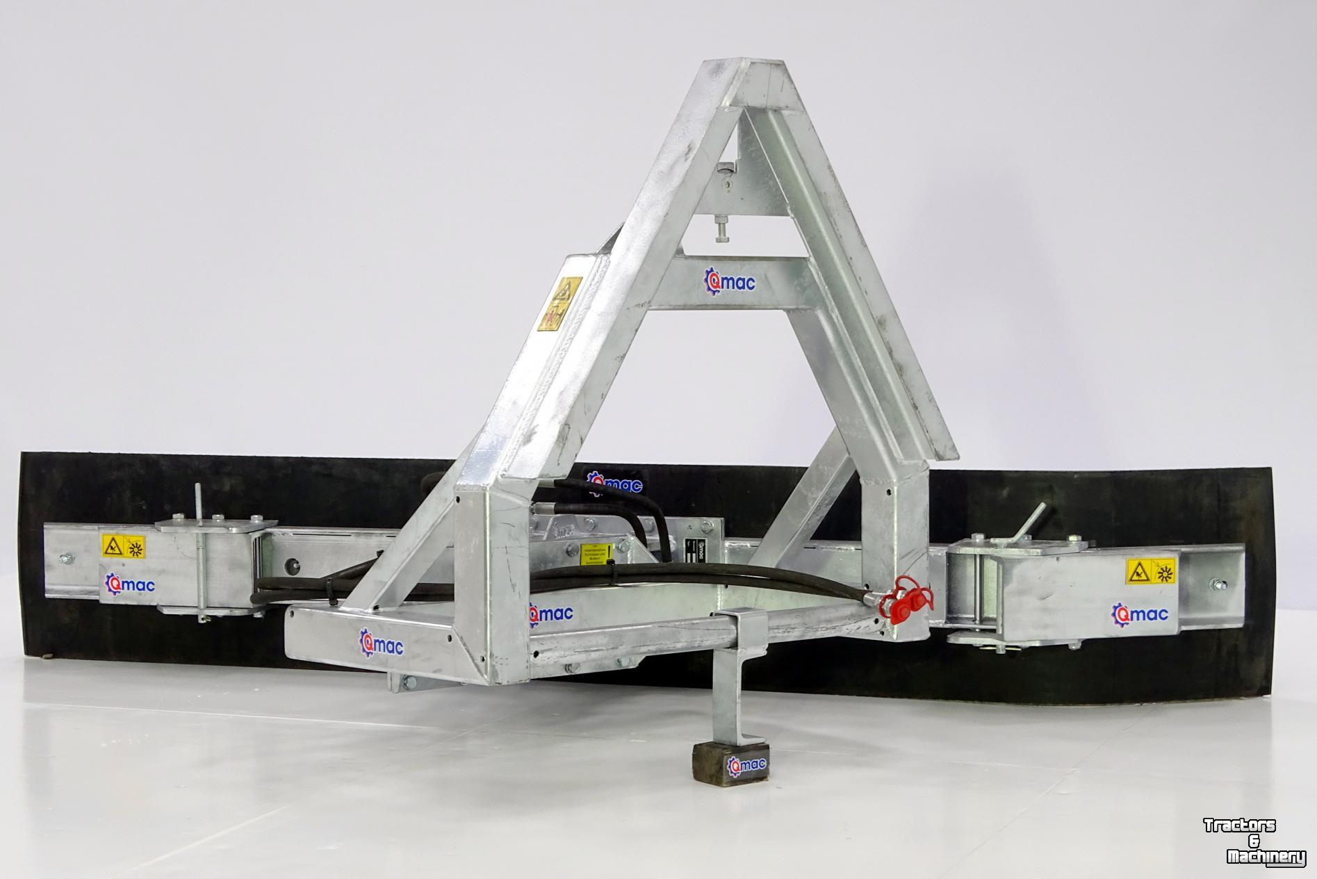 Rabot caoutchouc Qmac Rubberschuif met hydraulische schuinverstelling